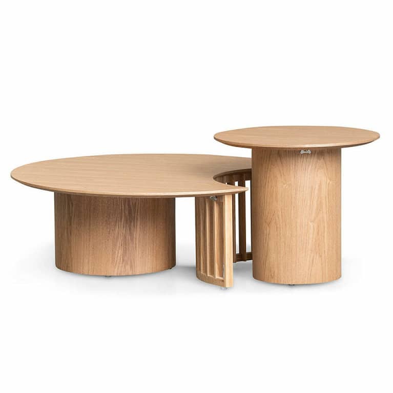 Finnegan Wooden Nest Coffee Table Set - Natural