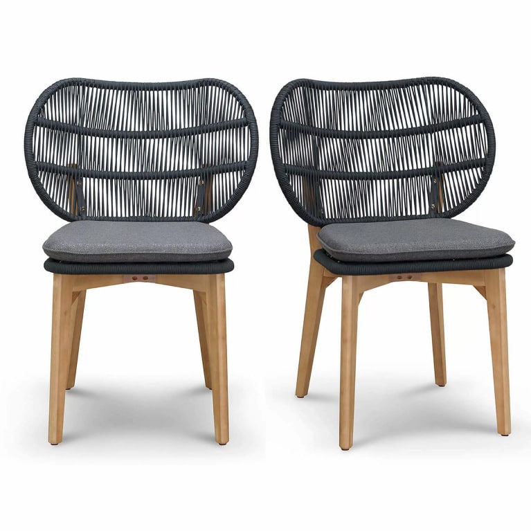 Bren Outdoor Rope Dining Chair (Set of 2)